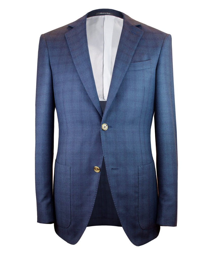Navy Plaid Sportcoat - Ezra Paul Clothing